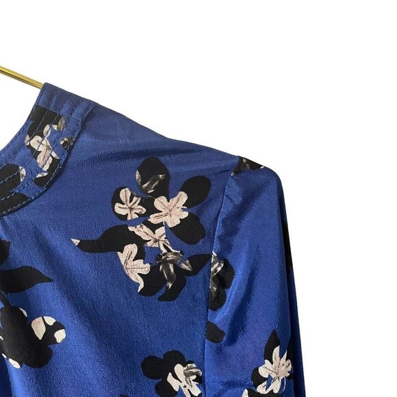 Rebecca Taylor 'Alyssum' Floral Print Silk Blouse Size 4 - Picture 6 of 9